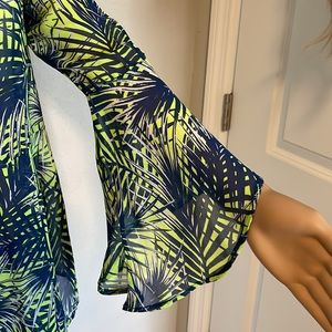 Flamingos Swimsuit Cover Up-Kimono-Shawl Size Small
